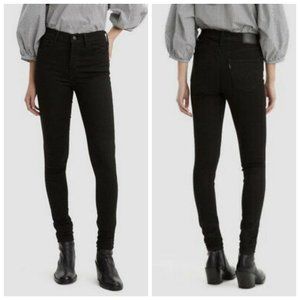 LEVI'S 720 Black High Rise Super Skinny Jeans